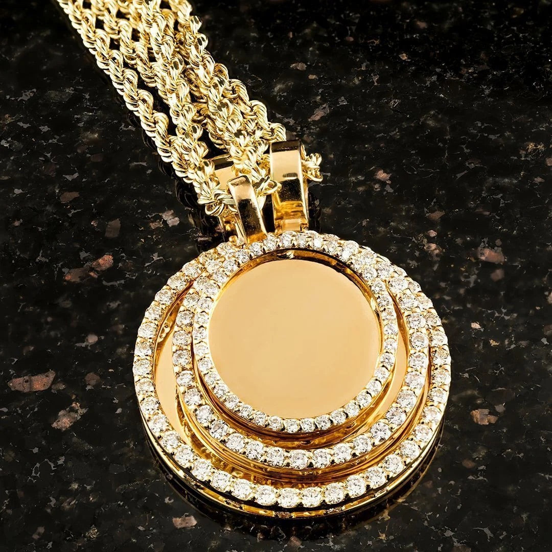 Circle Diamond Memory Pendant