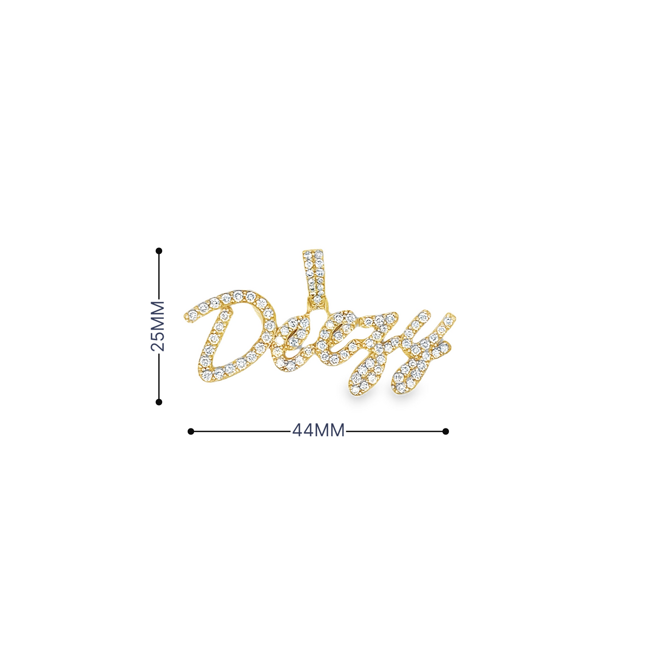 10K Yellow Gold DEEZY Diamond Pendant