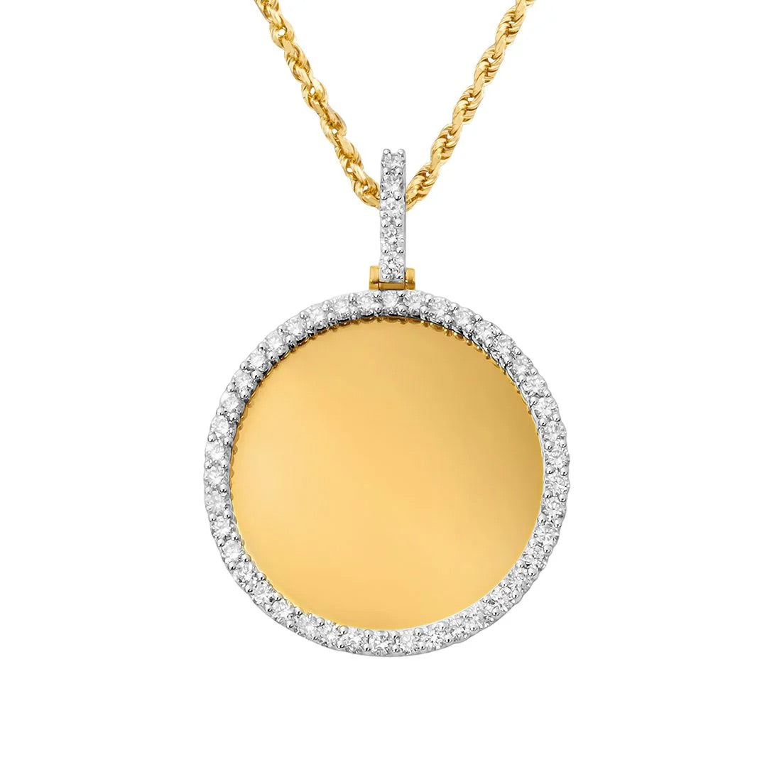 Circle Diamond Memory Pendant